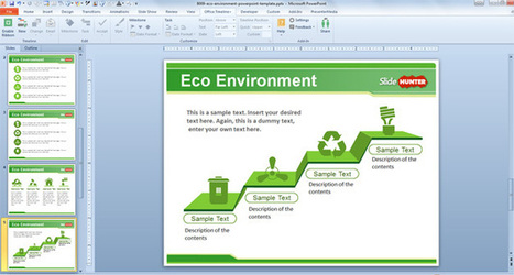 Free Eco Environment PowerPoint Template - Free PowerPoint Templates - SlideHunter.com | Free Business PowerPoint Templates | Scoop.it