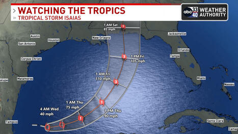Eyes on Isaias: Hurricane threat grows for Alabama Friday into Saturday - abc3340.com | Operation Deimos | Scoop.it