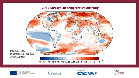 Copernicus: 2022 was a year of climate extremes, with record high temperatures and rising concentrations of greenhouse gases | Biodiversité | Scoop.it