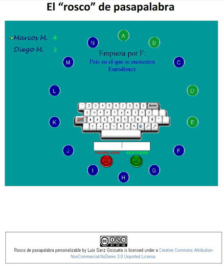 El ROSCO de PASAPALABRA como recurso didáctico | TIC & Educación | Scoop.it