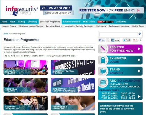 Education Programme | Learning at Infosec | Information Security Europe - Infosecurity Europe | 21st Century Learning and Teaching | Scoop.it