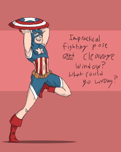 If Male Superhero Costumes Were Designed Like the Females&rsquo; | All Geeks | Scoop.it