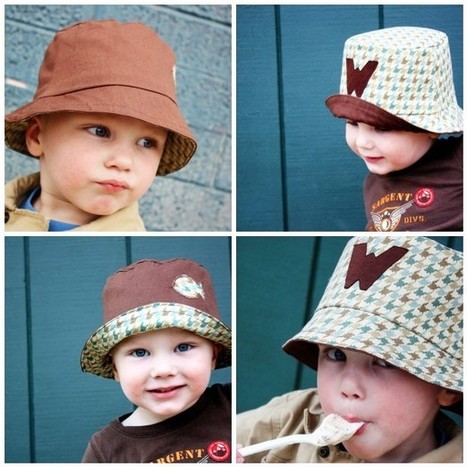 Sew Much Ado: Tutorial and Free Pattern: 4 in 1 Reversible Toddler Bucket Hat | Nähen | Scoop.it