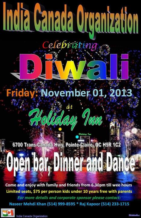 India canada organazation celebrating Diwali - Pointe-Claire, QC, Fairs & Festivals Events | The Business of Events Management | Scoop.it