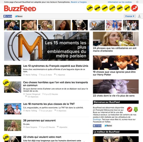 BuzzFeed France : plus de confiserie que de brocoli | Les médias face à leur destin | Scoop.it