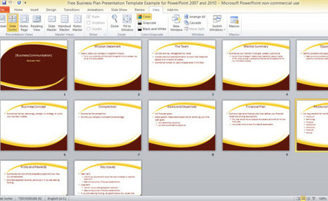 Free Business Plan Presentation Template For PowerPoint 2007 And 2010 | PowerPoint Presentation | PowerPoint Tips & Presentation Design | Scoop.it