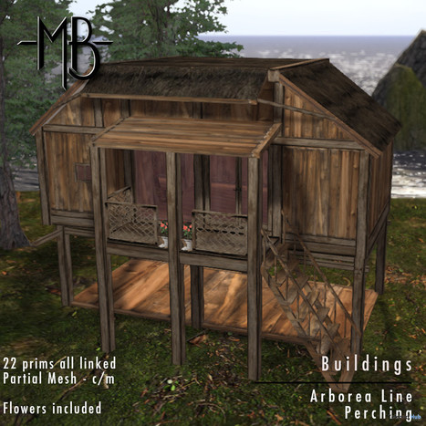 Arborea Line Perching June 2020 Group Gift by -MB- | Teleport Hub - Second Life Freebies | Second Life Freebies | Scoop.it