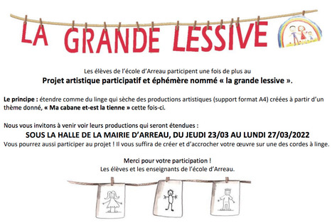 Grande Lessive à Arreau jusqu'au 27 mars | Vallées d'Aure & Louron - Pyrénées | Scoop.it