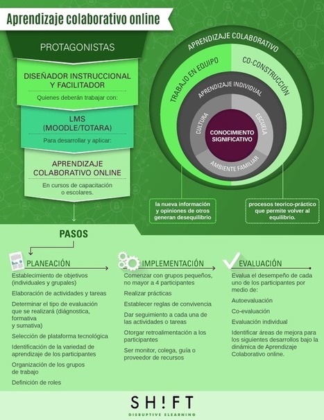 Aprendizaje Colaborativo en Línea – Cómo Abordarlo con Éxito | Infografía | Educación, TIC y ecología | Scoop.it