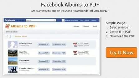 Créer un PDF avec ses albums photos Facebook, Albums to PDF | Ballajack | Time to Learn | Scoop.it