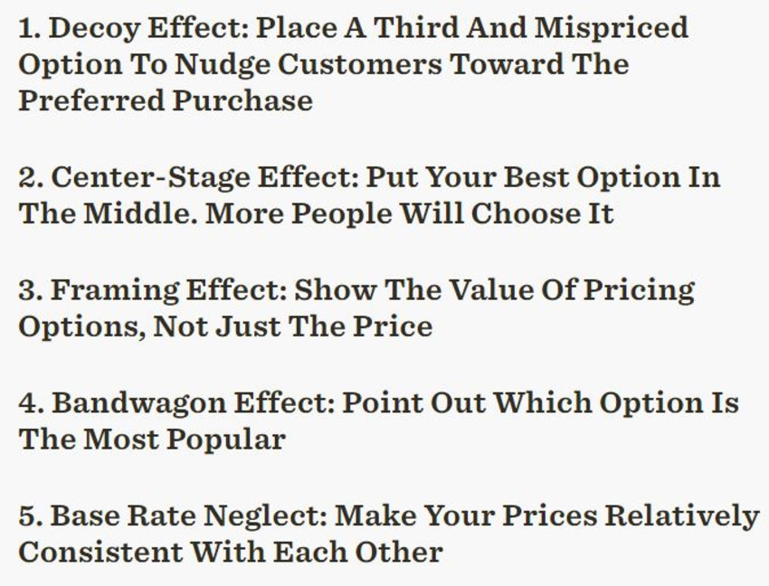 5 Psychological Hacks That Will Make Your Pricing Page Irresistible | The MarTech Digest | Scoop.it
