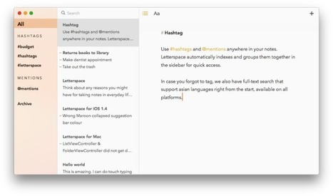 Letterspace pour iPhone et iPad : un bloc-notes simple et efficace | Freewares | Scoop.it