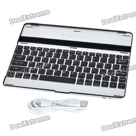 USB Rechargeable Wireless Bluetooth V2.0 82-Key Keyboard Aluminum Alloy Case for Apple iPad 2 - Free Shipping - DealExtreme | A Random Collection of sites | Scoop.it