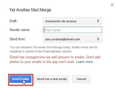 En la nube TIC: Correos personalizados con Yet Another Mail Merge | Google tresnak | Scoop.it