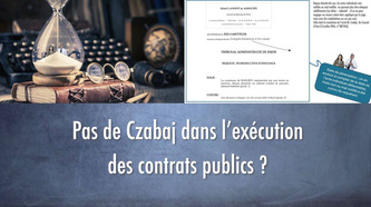 Pas de Czabaj dans l’exécution des contrats publics ? [VIDEO et article] | Commande publique | Scoop.it