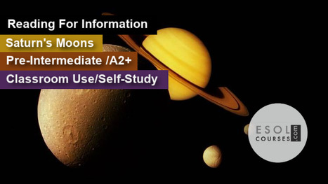 Pre-Intermediate English Reading - Saturn's Moons | Reading Resources for ELT | Scoop.it