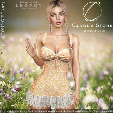 Summer Dress April 2024 Group Gift by Carol’s Store | Teleport Hub - Second Life Freebies | Second Life Freebies | Scoop.it