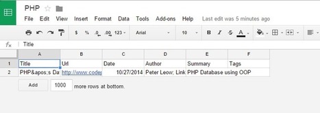 How to  Annotate  and Save links into a Google sheet using chrome’s extension citable | Time to Learn | Scoop.it