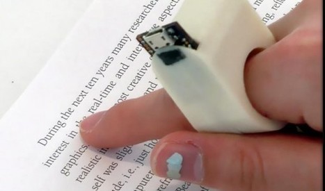 FingerReader, un anillo que lee texto para personas con discapacidad visual (sin braille) | Las TIC en la Educación | Scoop.it