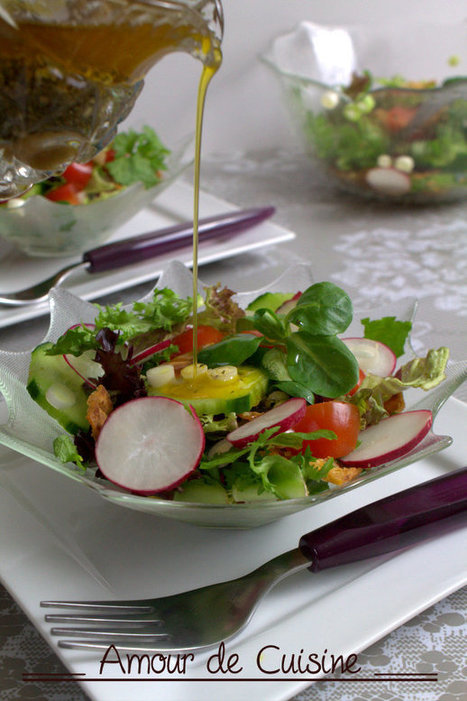 fattouch: salade fraiche au pain frit - Amour de cuisine | Plats et recettes rapides, idées de menu de semaine sain et facile | Scoop.it