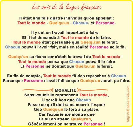 Tout le monde - chacun - quelqu'un - personne. | FLE CÔTÉ COURS | Scoop.it