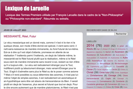 Lexique de Laruelle | Didier Moulinier | Scoop.it