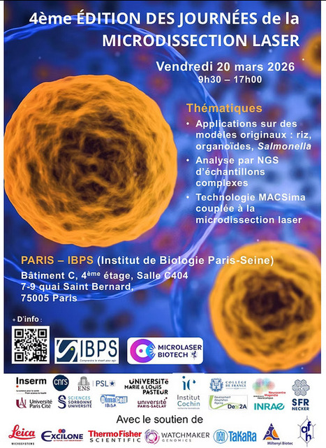Microdissection Laser - 20 mars 2026 | Life Sciences Universit&eacute; Paris-Saclay | Scoop.it