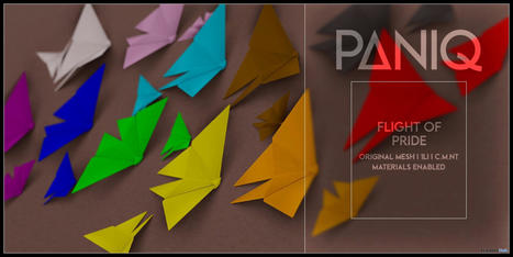 Flight of Pride Origami Set June 2021 Group Gift by PANIQ | Teleport Hub - Second Life Freebies | Second Life Freebies | Scoop.it