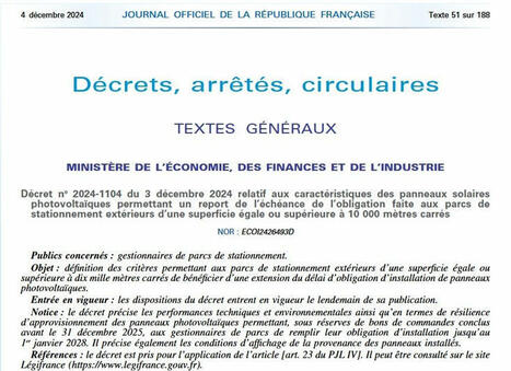 La grande distribution obtient un répit de 18 mois pour l’obligation de construire des ombrières PV | rev3 - la 3ème révolution industrielle en Hauts-de-France | Scoop.it