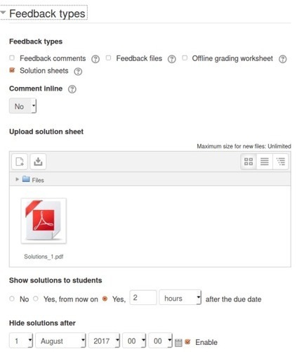 Make Moodle assignment activity better by releasing the solution sheet to students after due date #moodleplugins | Education 2.0 & 3.0 | Scoop.it