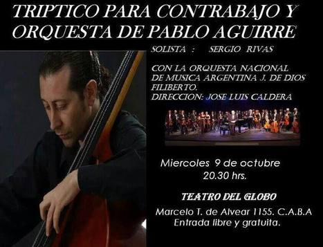 Estreno Triptico Tanguero para contrabajo y Orquesta | Mundo Tanguero | Scoop.it