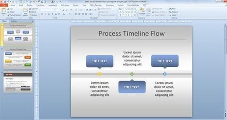Free Simple Process Timeline Chart Template | PowerPoint and Presentations | Scoop.it