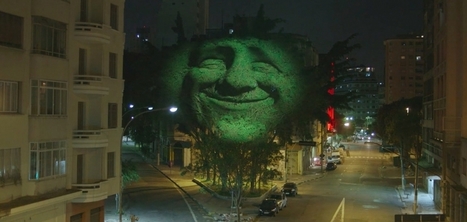 Des visages anim&eacute;s projet&eacute;s sur des arbres qui informent de la qualit&eacute; de l'air | Plan&egrave;te DDurable | Scoop.it