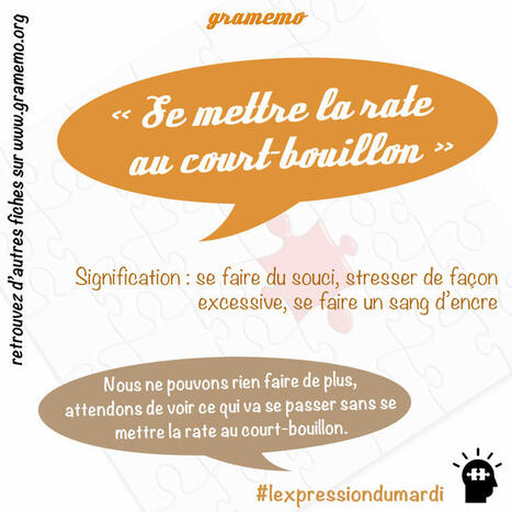 Se mettre la rate au court-bouillon — #lexpressiondumardi 234/52 | FLE CÔTÉ COURS | Scoop.it