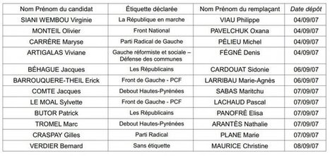 Sénatoriales du 24 septembre - 12 candidats enregistrés pour le département des Hautes-Pyrénées  | Vallées d'Aure & Louron - Pyrénées | Scoop.it