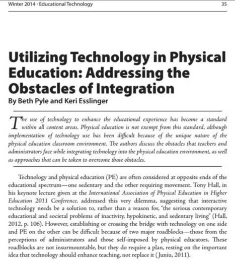 How-To To Incorporate ICT within Physical EDUcation | 21st Century Learning and Teaching | Scoop.it