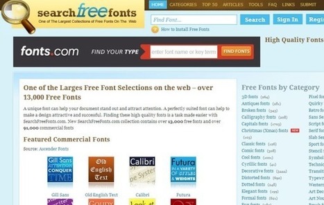 Search Free Fonts: miles de fuentes para descargar gratis | Las TIC y la Educación | Scoop.it