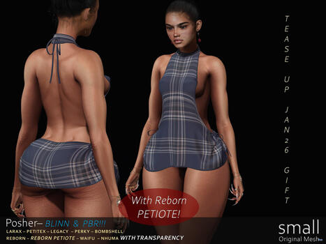 Posher Dress Tease Up Event January 2026 Group Gift by small | Teleport Hub - Second Life Freebies | Second Life Freebies | Scoop.it