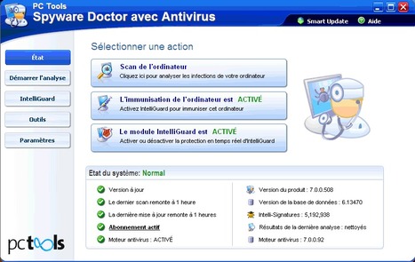 fluxmark: Gratuit - Logiciel PC Tools Spyware Doctor Fr Licence gratuite Multi-Langage 3 mois pour Microsoft Windows 7 (32bit, 64bit), Windows Vista SP1+ (32bit, 64bit), Windows XP SP2+ (32bit) | Logiciel Gratuit Licence Gratuite | Scoop.it