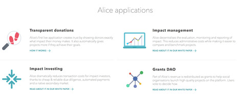 "Alice Applications: Blockchain For Good" | Social Impact Bonds, "Pay For Success," Results-Based Contracting, and Blockchain Digital Identity Systems | Scoop.it