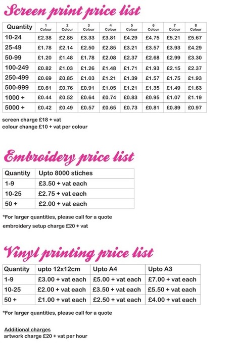 t shirt printing price