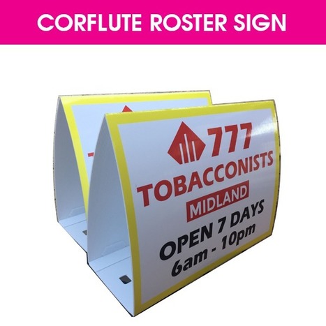 Custom Corflute Roster Sign | Creative Signage & Innovative Printing Trends | Scoop.it
