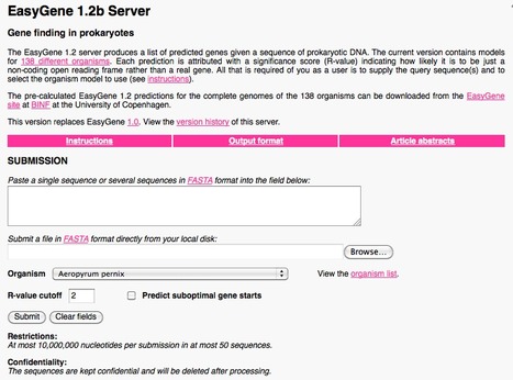 EasyGene | bioinformatics-databases | Scoop.it