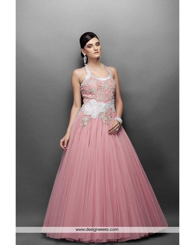 baby pink gown for engagement