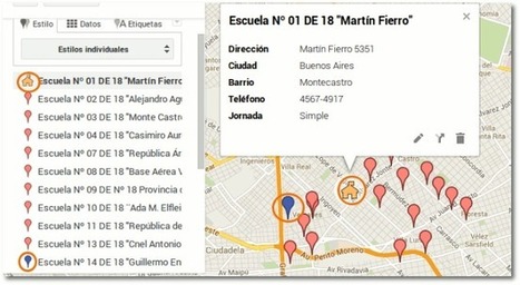 Tutorial: crear mapas en Google maps a partir de una lista de direcciones | Educación 2.0 | Scoop.it