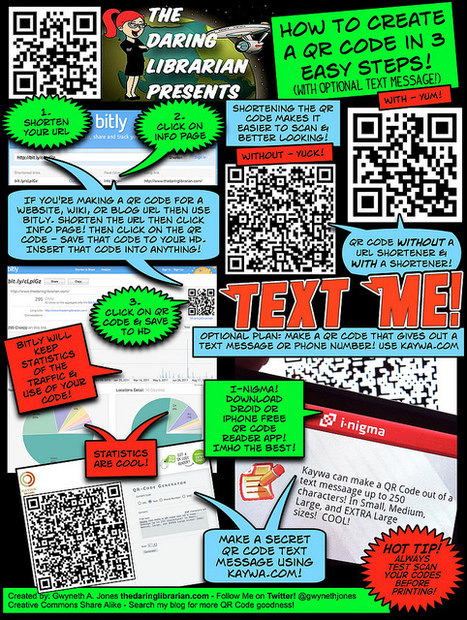 How to Create a QR Code In 3 Easy Steps | The Daring Librarian | Eclectic Technology | Scoop.it