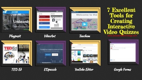 7 Excellent Tools for Creating Interactive Video Quizzes via @medkh9 | iGeneration - 21st Century Education (Pedagogy & Digital Innovation) | Scoop.it
