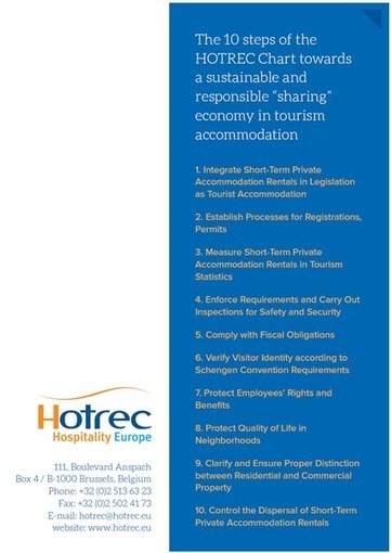 HOTREC proposes 10 steps towards a sustainable and responsible “sharing eco - Hotrec | Peer2Politics | Scoop.it