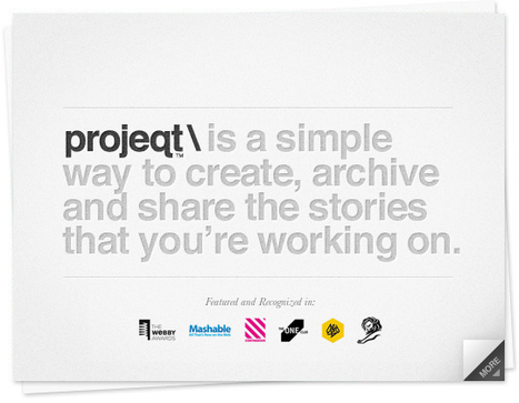 projeqt \ how great stories are told | Eclectic Technology | Scoop.it