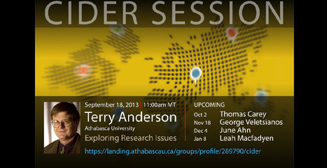Exploring Research Issues - a Webinar with Terry Anderson | Digital Delights | Scoop.it